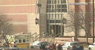 The mall in Omaha Nebraska, where the shootings occurred. Photo is from WHDH-TV