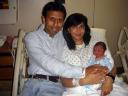 Jindal his wife and child
