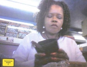 The FBI released a video image of Senator Dianne Wilkerson allegedly taken Aug. 2, 2007, at the Fill-A-Buster restaurant. (Photo by the FBI, by way of The Boston Globe)